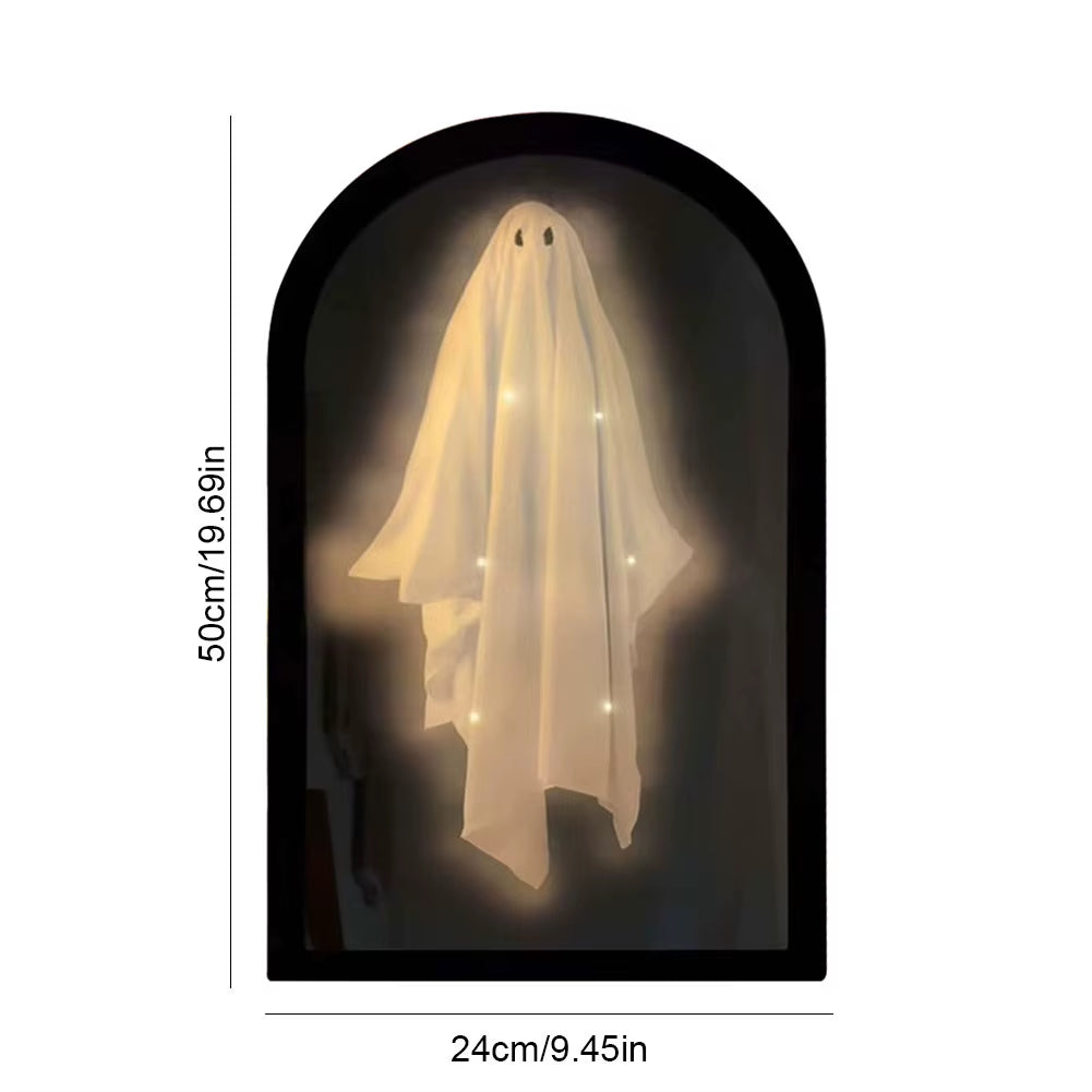 Halloween Ghost Mirrors Pranks Decorative Cute Halloween Spooky Halloween Holograms Ghost Mirrors Night Lights Halloween Decor