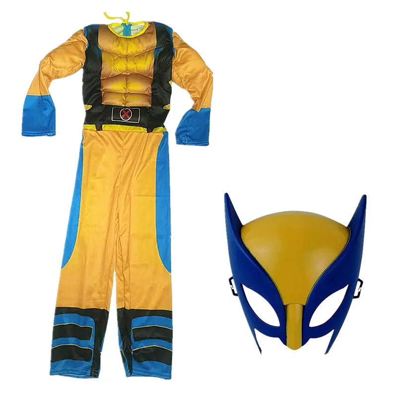Wolverine Cosplay Costume Movie X-Men Luxury Mask Jumpsuit Halloween Christmas New Year Costume Superhero Fantasy