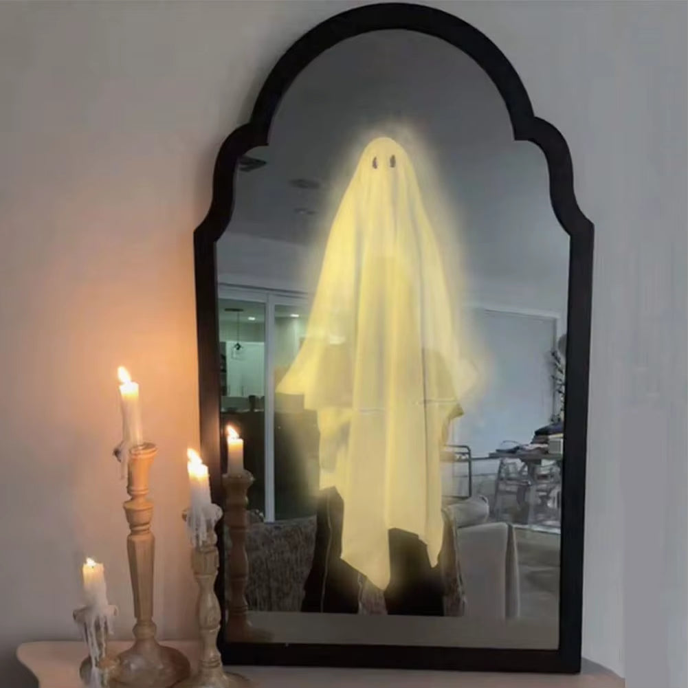Halloween Ghost Mirrors Pranks Decorative Cute Halloween Spooky Halloween Holograms Ghost Mirrors Night Lights Halloween Decor