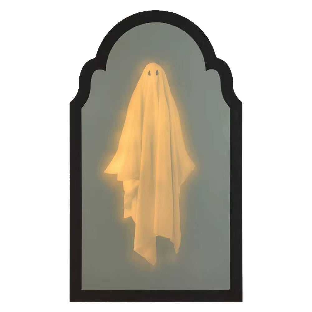 Halloween Ghost Mirrors Pranks Decorative Cute Halloween Spooky Halloween Holograms Ghost Mirrors Night Lights Halloween Decor