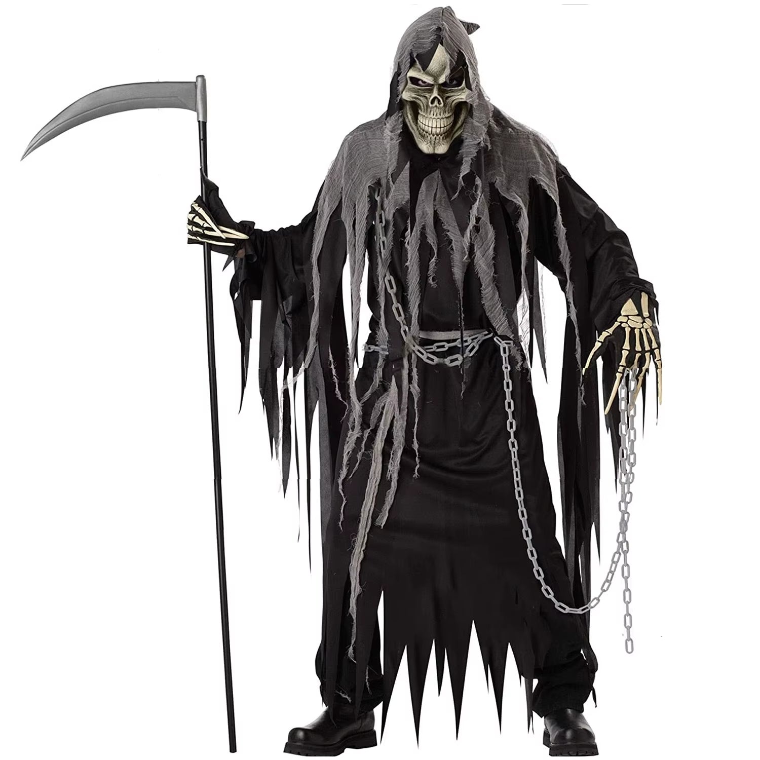 Halloween Skeleton Ghost Cosplay Costume Adult Horror Death God Costume Cosplay Robe Costume Cosplay Fancy Costume