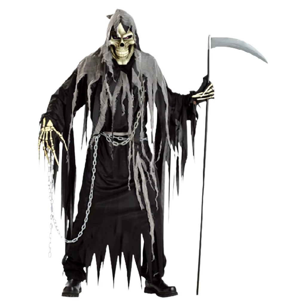 Halloween Skeleton Ghost Cosplay Costume Adult Horror Death God Costume Cosplay Robe Costume Cosplay Fancy Costume