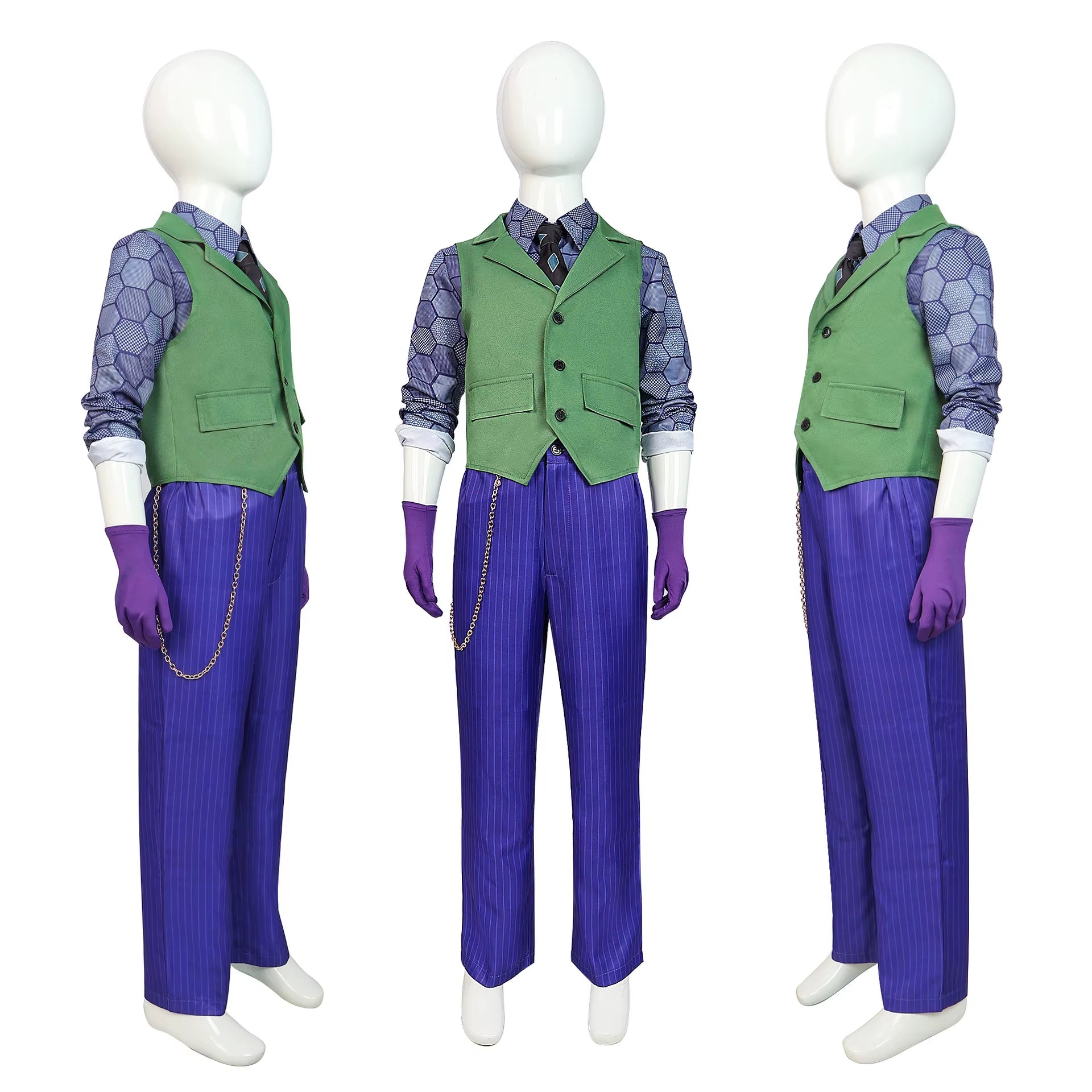 Joker Children'S Cosplay Costume Halloween Costume Children'S Clown Cosplay Costume